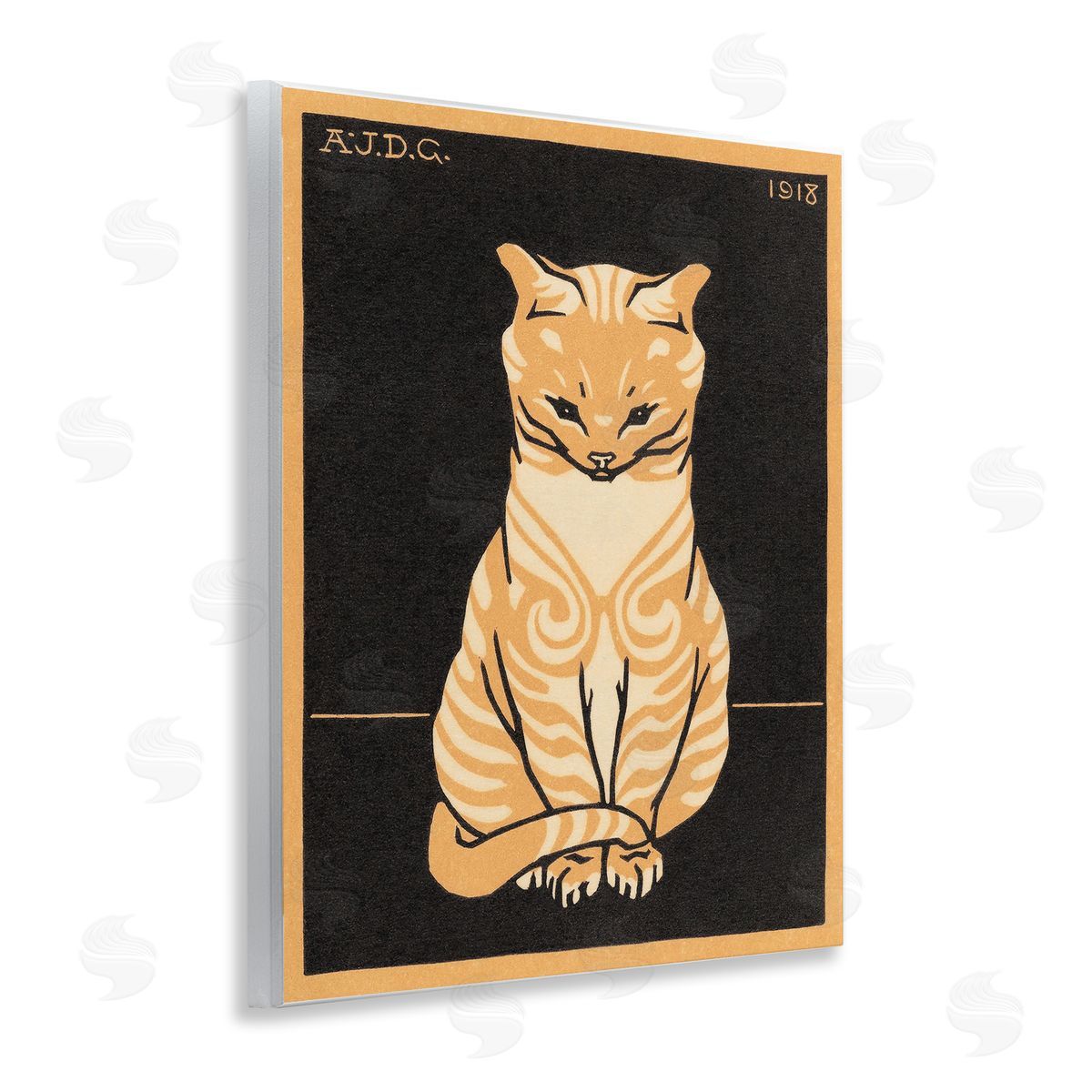 Julie de Graag Cats Vintage Poster Canvas Wall Art Print