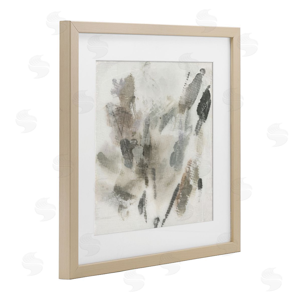 June Erica Vess Soft Embers on Beige Canvas Wall Art Print