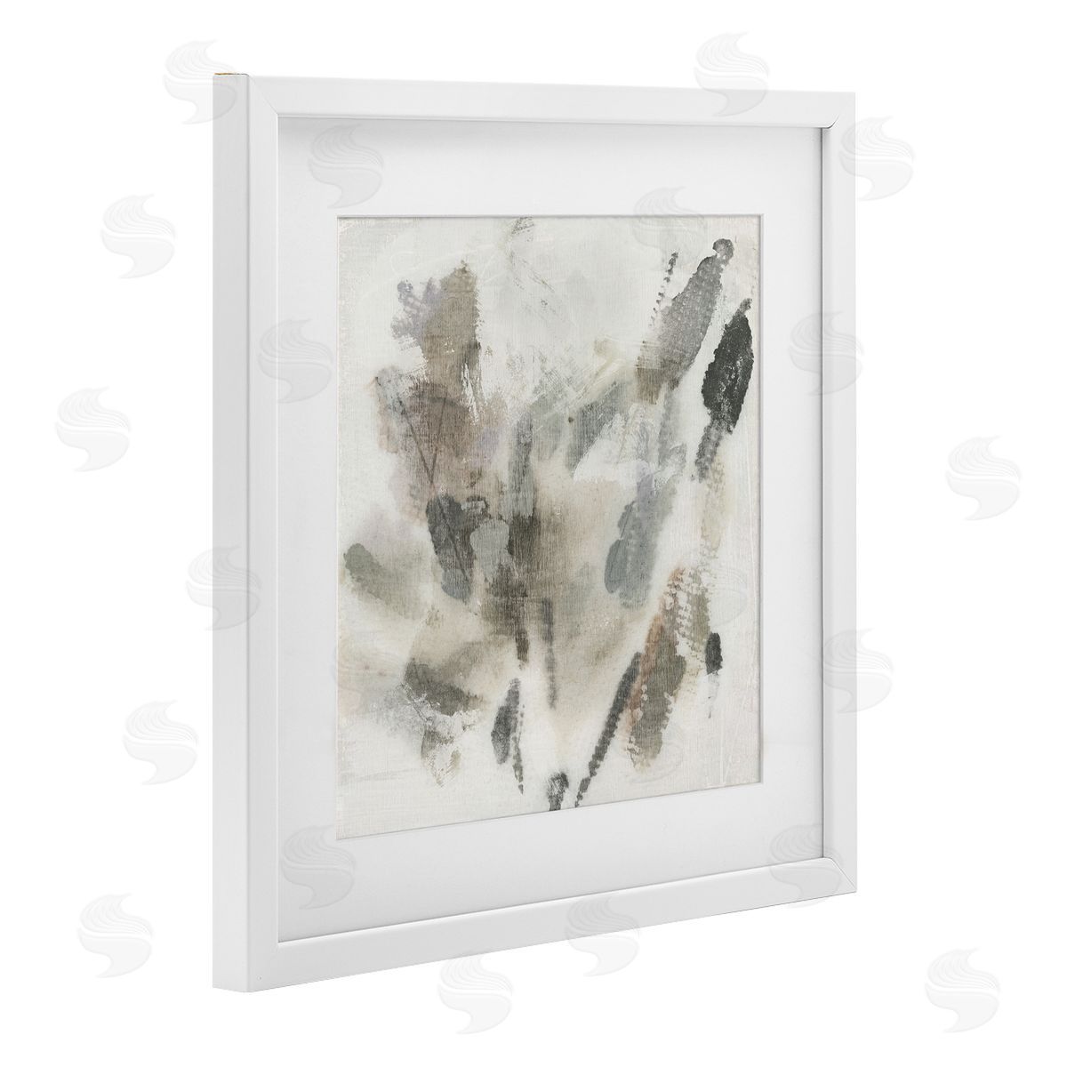 June Erica Vess Soft Embers on Beige Canvas Wall Art Print