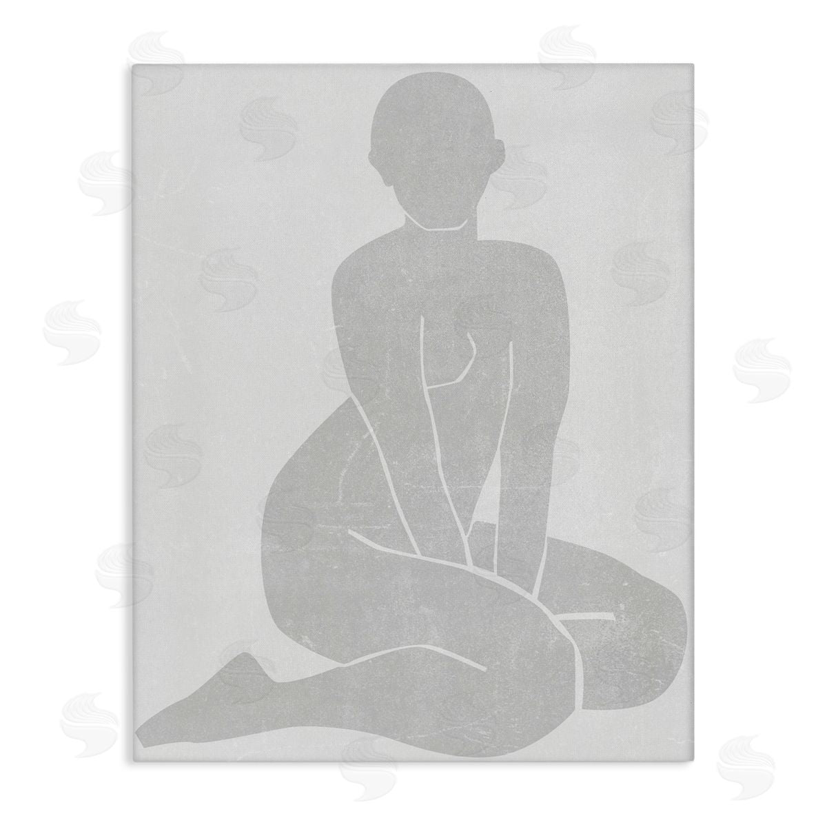 Melissa Wang Veiled Nude Contour Canvas Wall Art Print