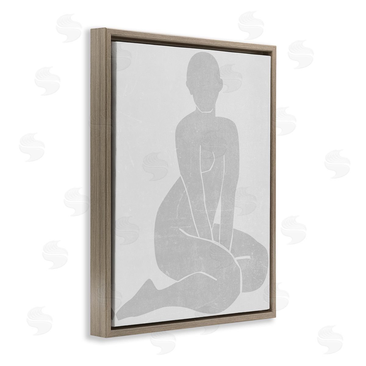 Melissa Wang Veiled Nude Contour Canvas Wall Art Print