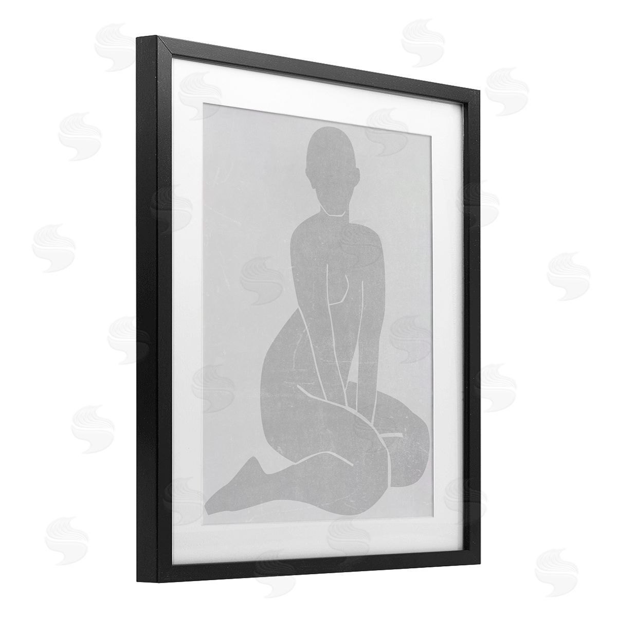 Melissa Wang Veiled Nude Contour Canvas Wall Art Print
