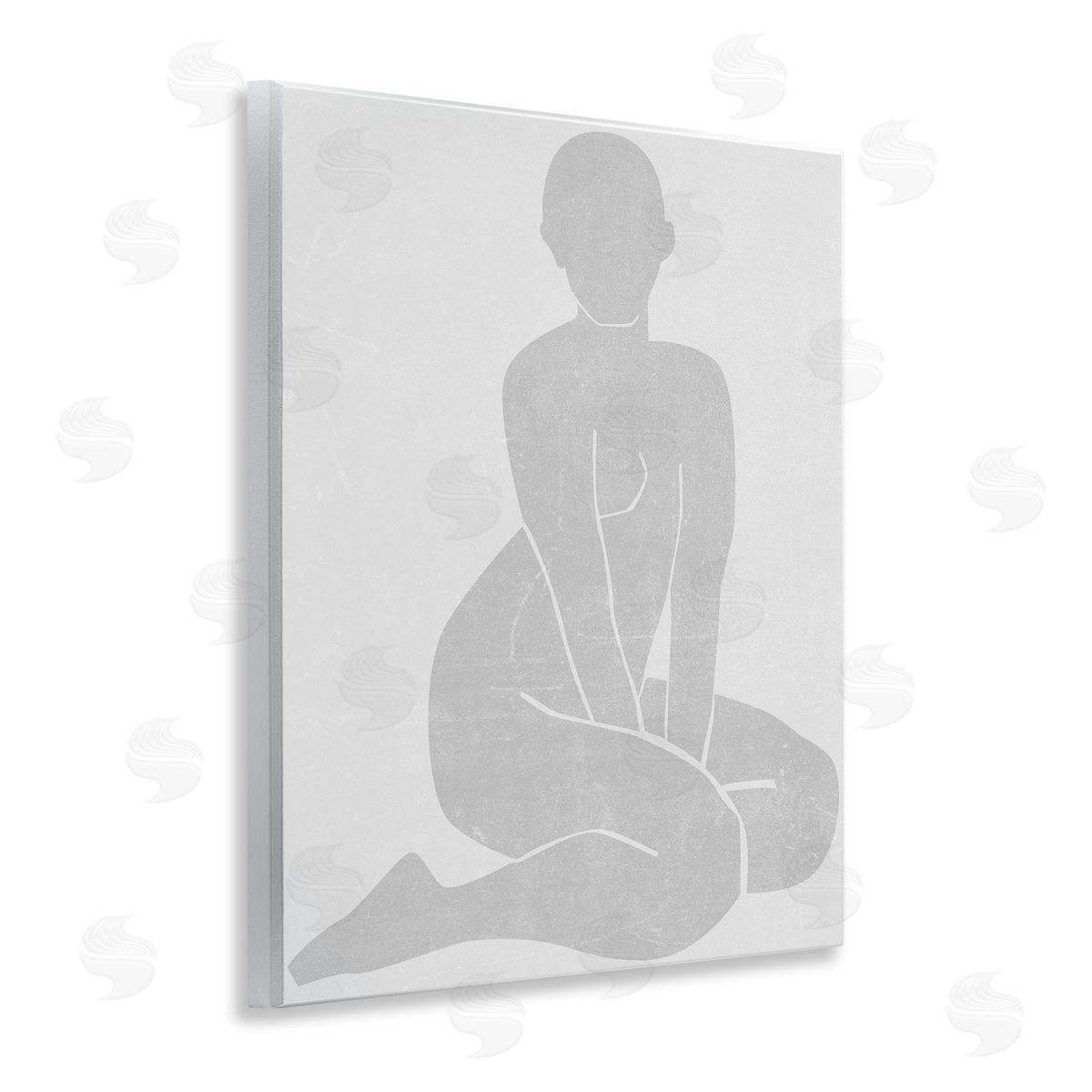 Melissa Wang Veiled Nude Contour Canvas Wall Art Print