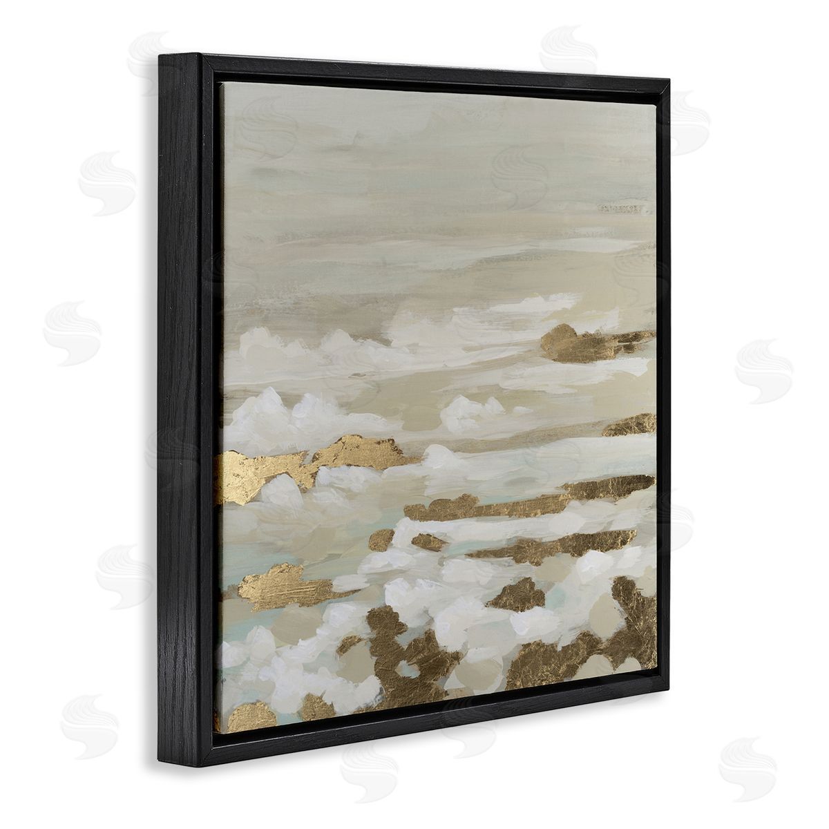 June Erica Vess Gilded Surf Abstract Waves Canvas Wall Art Print
