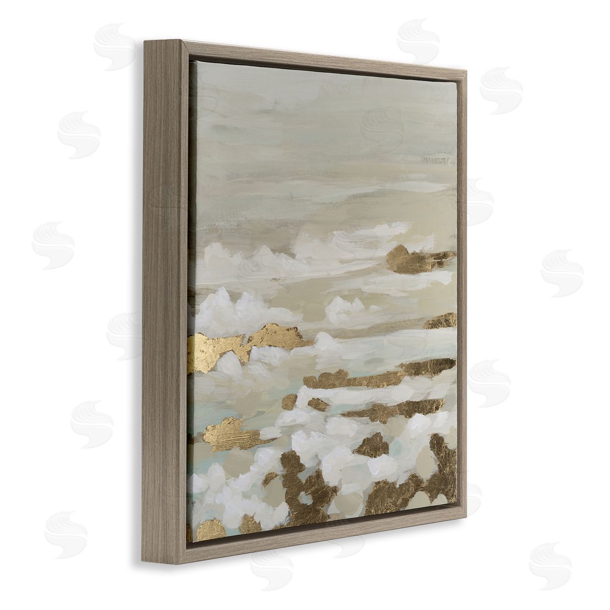June Erica Vess Gilded Surf Abstract Waves Canvas Wall Art Print