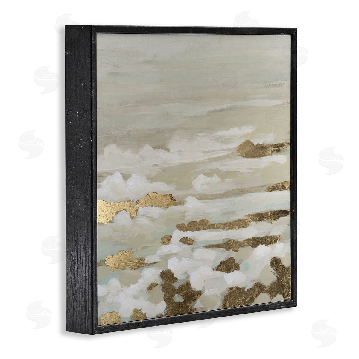 June Erica Vess Gilded Surf Abstract Waves Canvas Wall Art Print