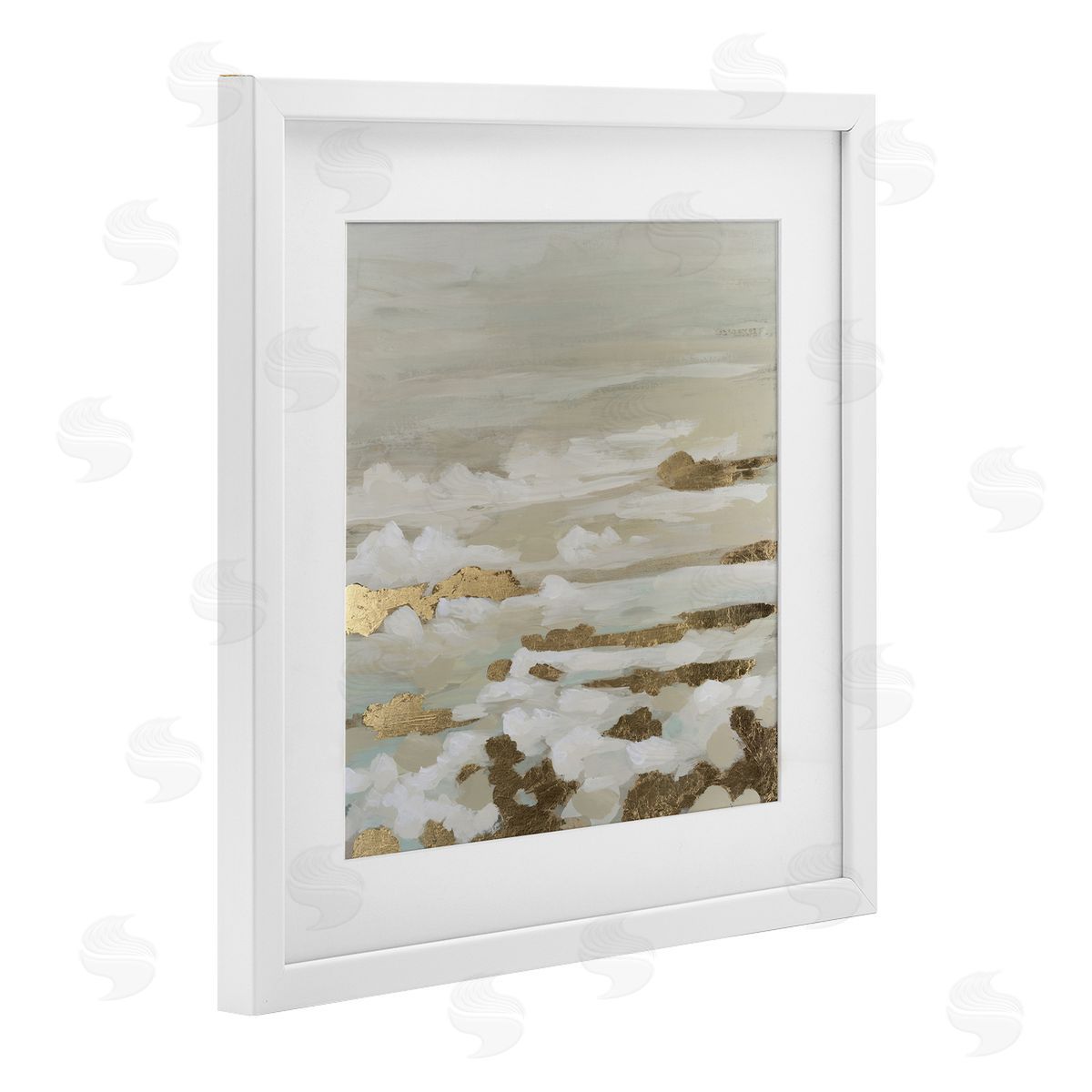June Erica Vess Gilded Surf Abstract Waves Canvas Wall Art Print