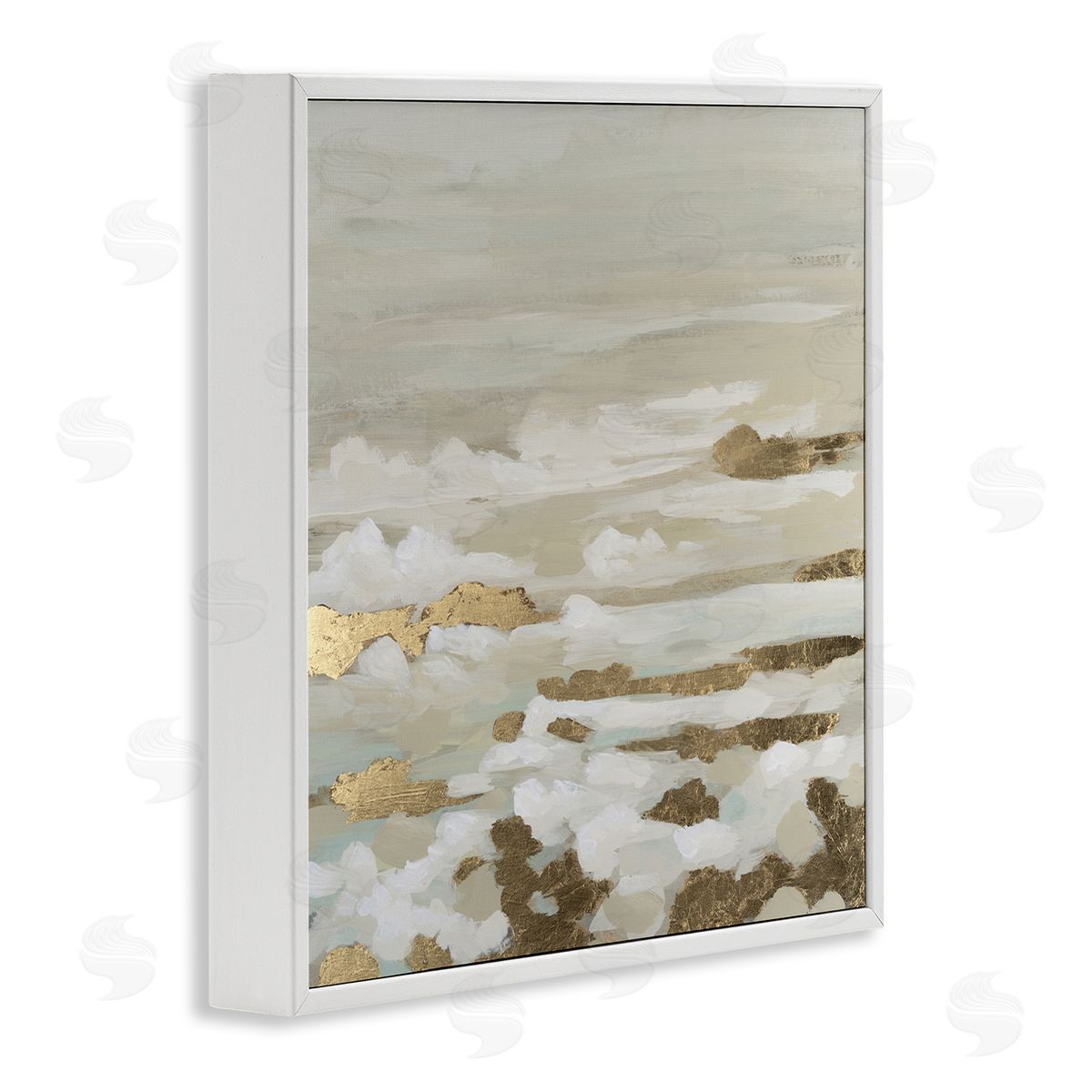 June Erica Vess Gilded Surf Abstract Waves Canvas Wall Art Print