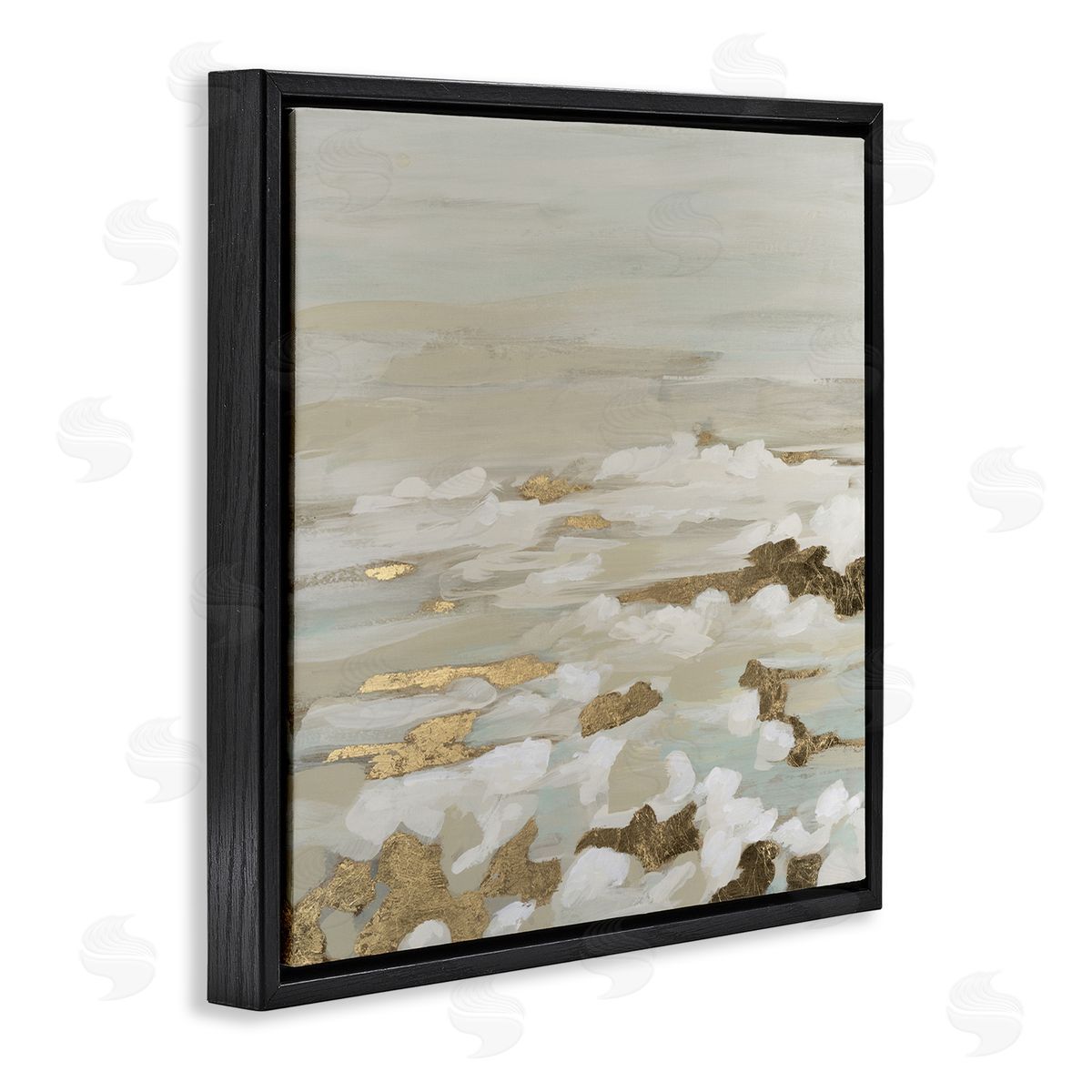 June Erica Vess Gilded Surf Abstract Waves Canvas Wall Art Print