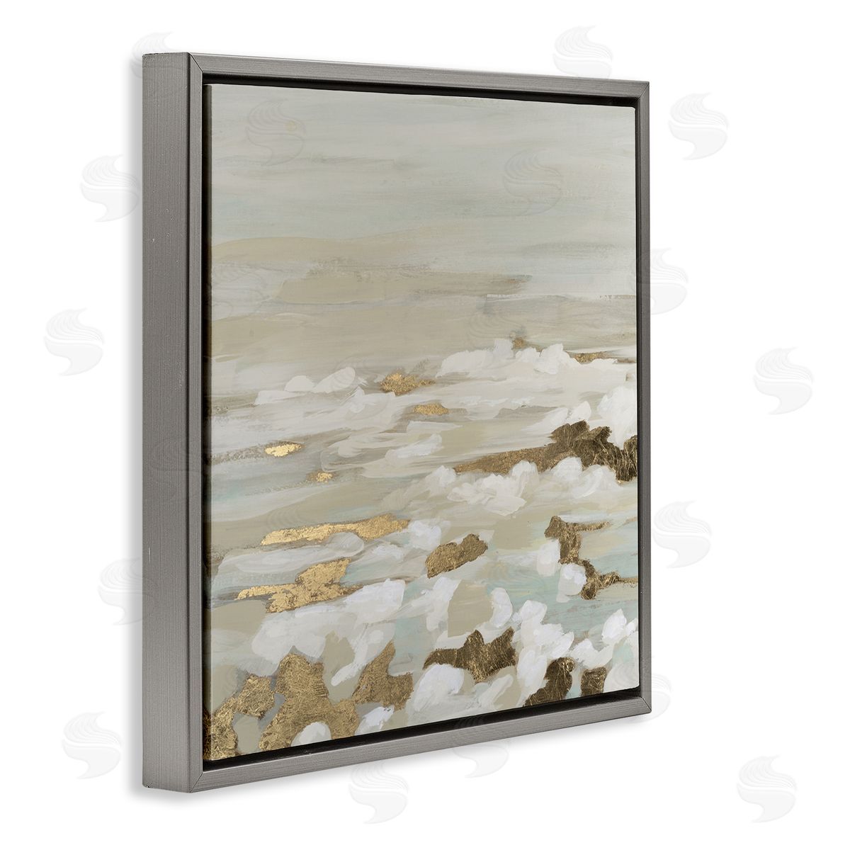 June Erica Vess Gilded Surf Abstract Waves Canvas Wall Art Print