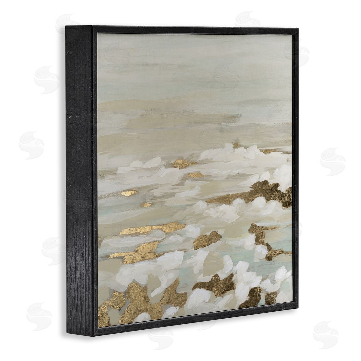 June Erica Vess Gilded Surf Abstract Waves Canvas Wall Art Print