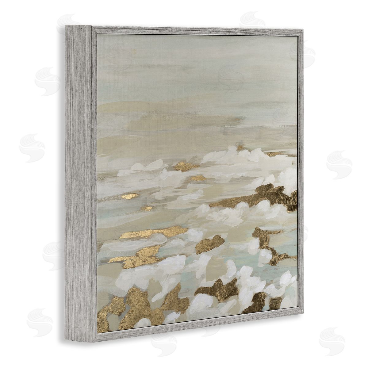 June Erica Vess Gilded Surf Abstract Waves Canvas Wall Art Print