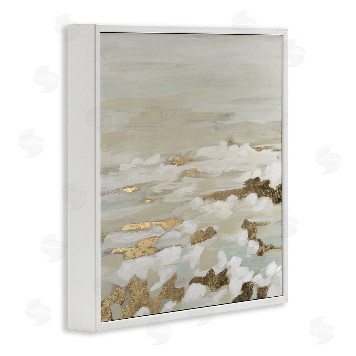 June Erica Vess Gilded Surf Abstract Waves Canvas Wall Art Print