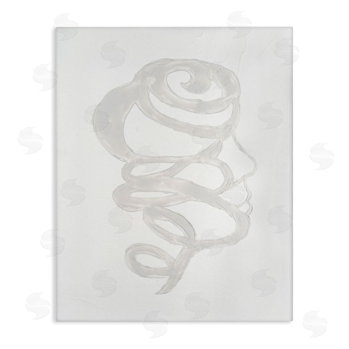 Vanna Lam Minimalist Coil Portrait Canvas Wall Art Print