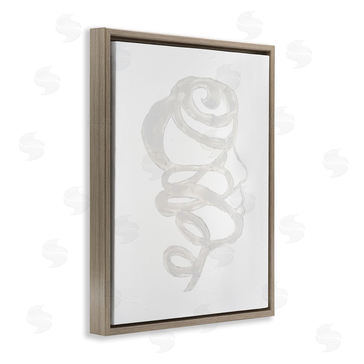 Vanna Lam Minimalist Coil Portrait Canvas Wall Art Print