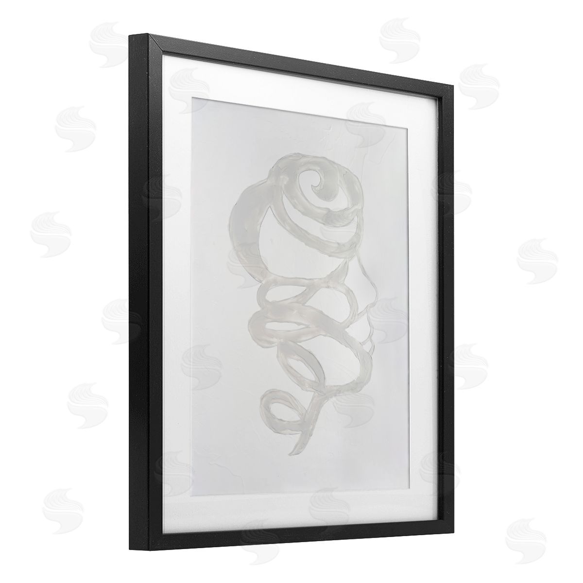 Vanna Lam Minimalist Coil Portrait Canvas Wall Art Print