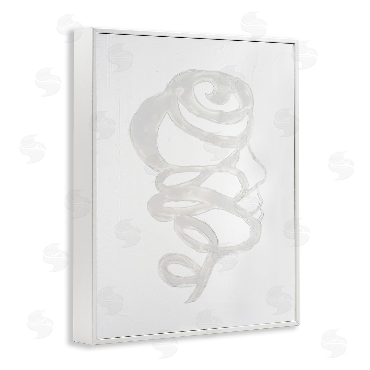 Vanna Lam Minimalist Coil Portrait Canvas Wall Art Print