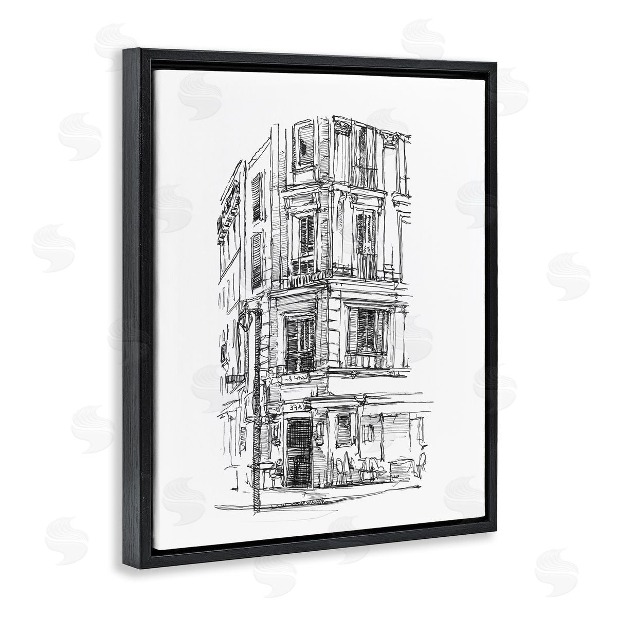 Ethan Harper Parisian Boulevard Architecture Canvas Wall Art Print