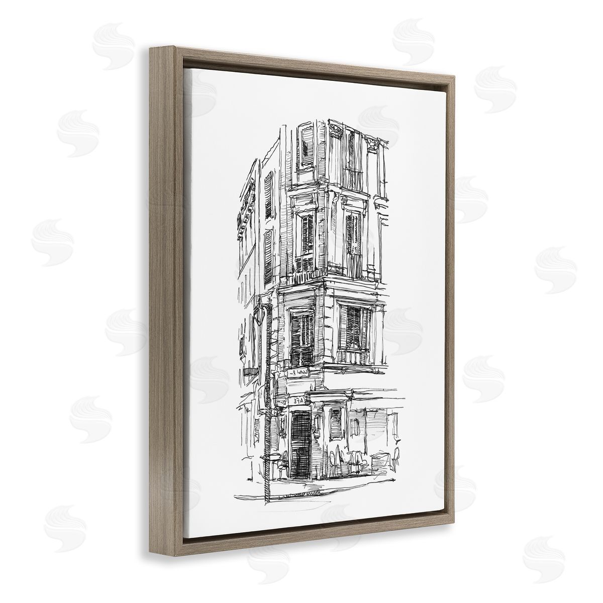 Ethan Harper Parisian Boulevard Architecture Canvas Wall Art Print
