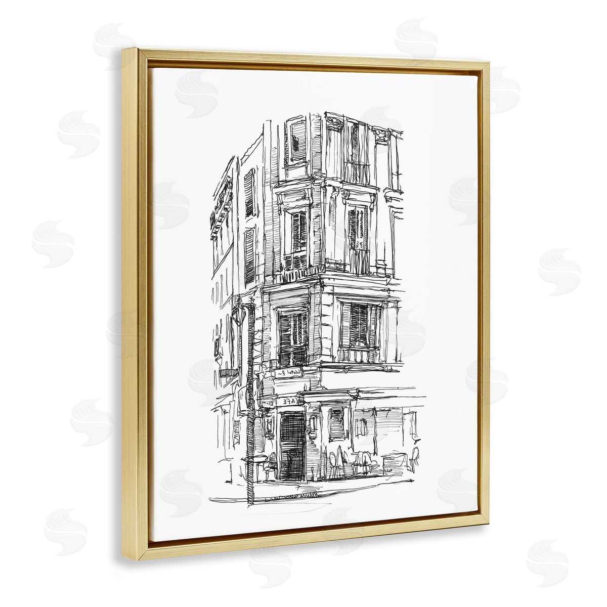 Ethan Harper Parisian Boulevard Architecture Canvas Wall Art Print