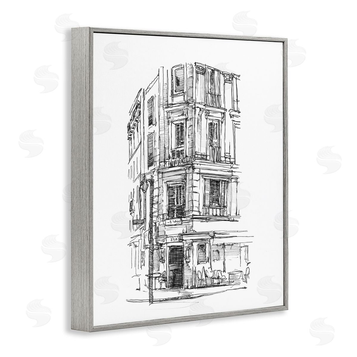 Ethan Harper Parisian Boulevard Architecture Canvas Wall Art Print