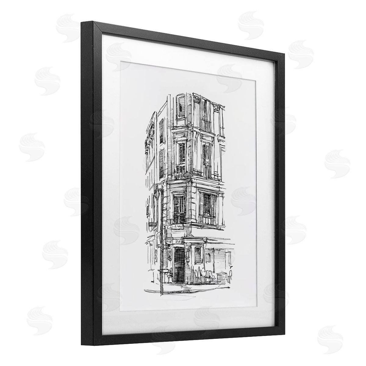 Ethan Harper Parisian Boulevard Architecture Canvas Wall Art Print