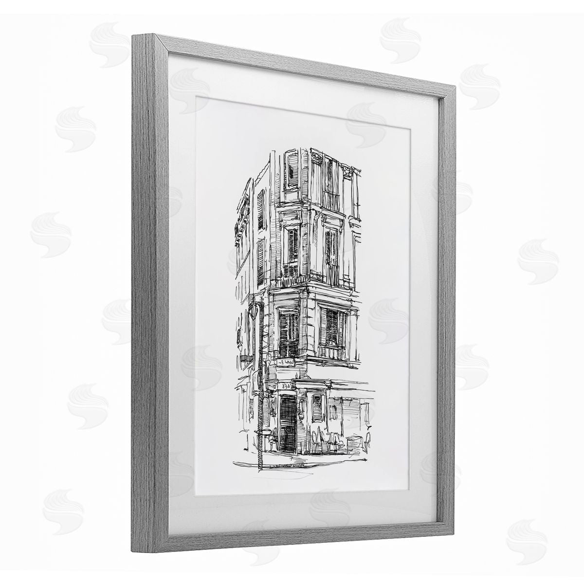 Ethan Harper Parisian Boulevard Architecture Canvas Wall Art Print