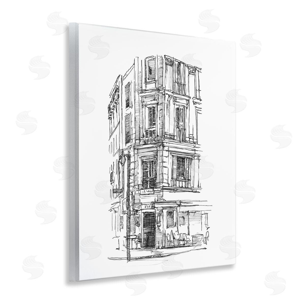Ethan Harper Parisian Boulevard Architecture Canvas Wall Art Print