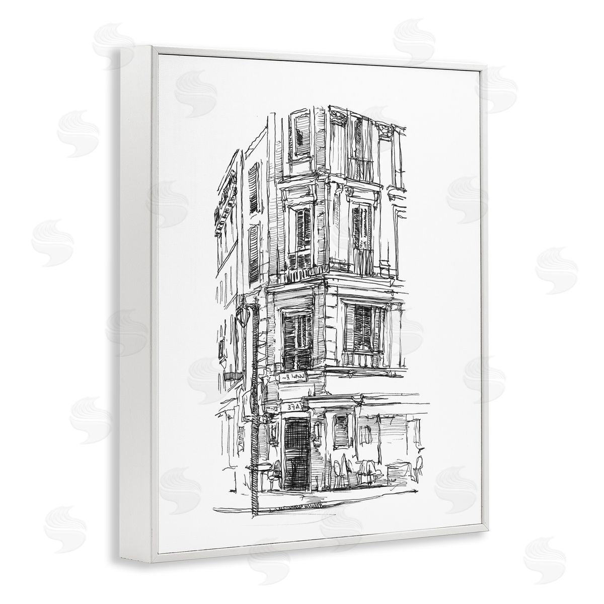 Ethan Harper Parisian Boulevard Architecture Canvas Wall Art Print