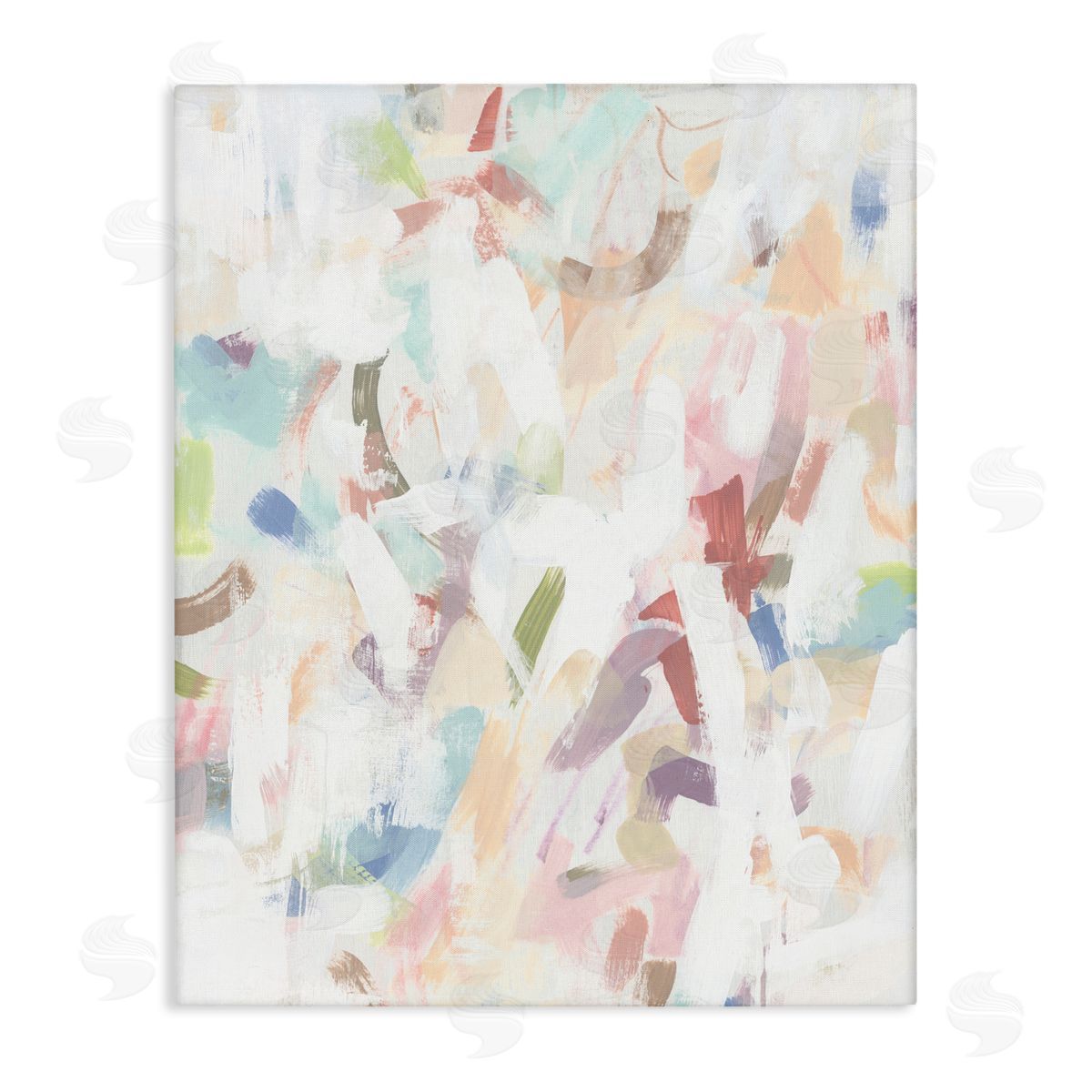 June Erica Vess Candy Scrape Abstraction Canvas Wall Art Print