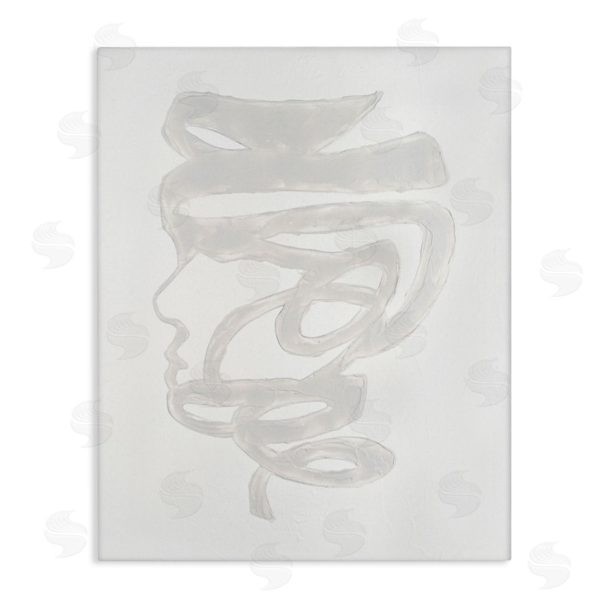 Vanna Lam Portrait Coil Monochrome Canvas Wall Art Print