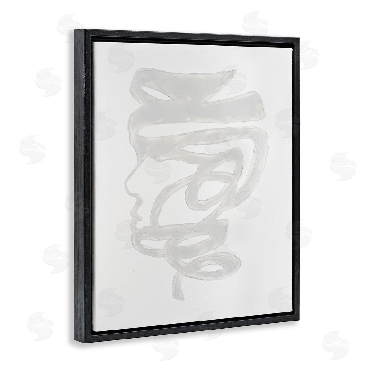 Vanna Lam Portrait Coil Monochrome Canvas Wall Art Print