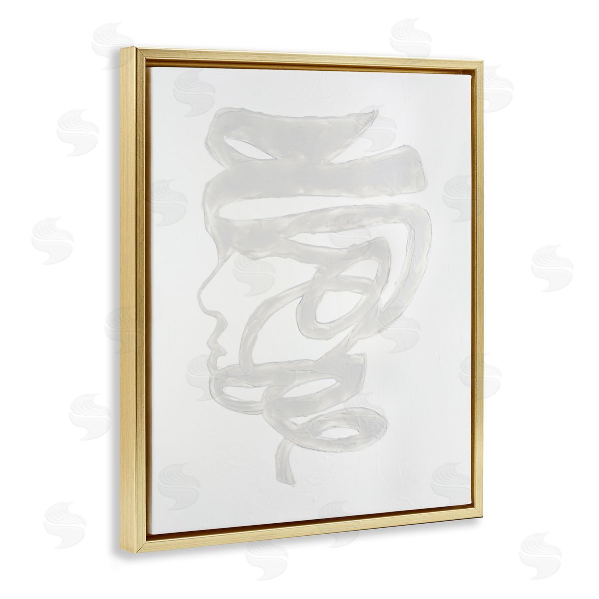 Vanna Lam Portrait Coil Monochrome Canvas Wall Art Print