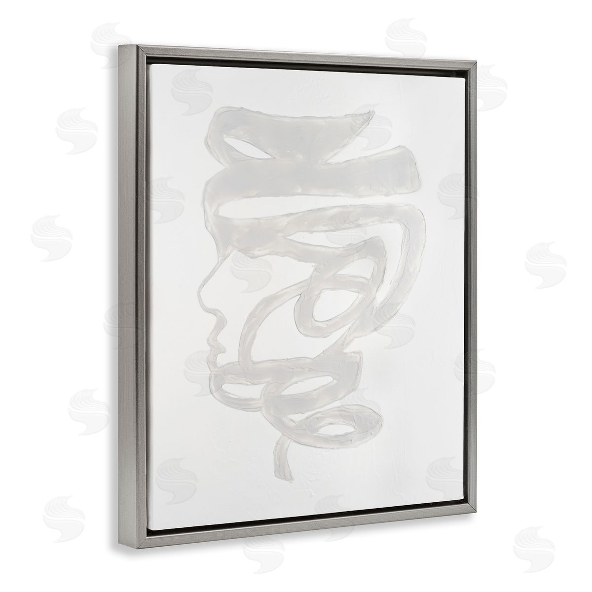 Vanna Lam Portrait Coil Monochrome Canvas Wall Art Print