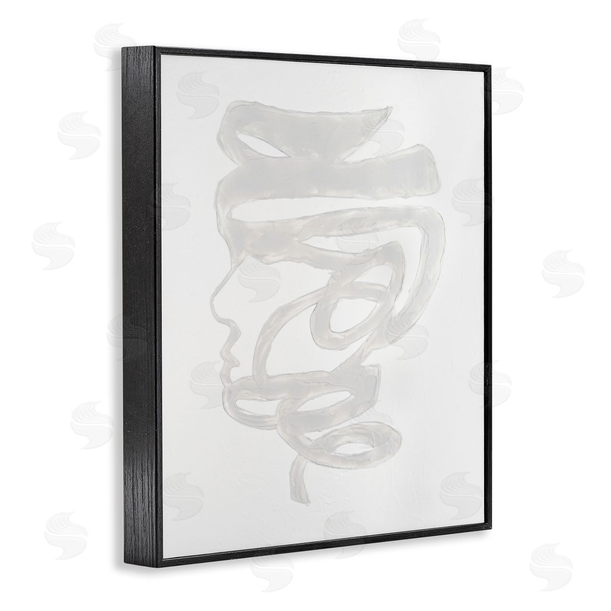 Vanna Lam Portrait Coil Monochrome Canvas Wall Art Print