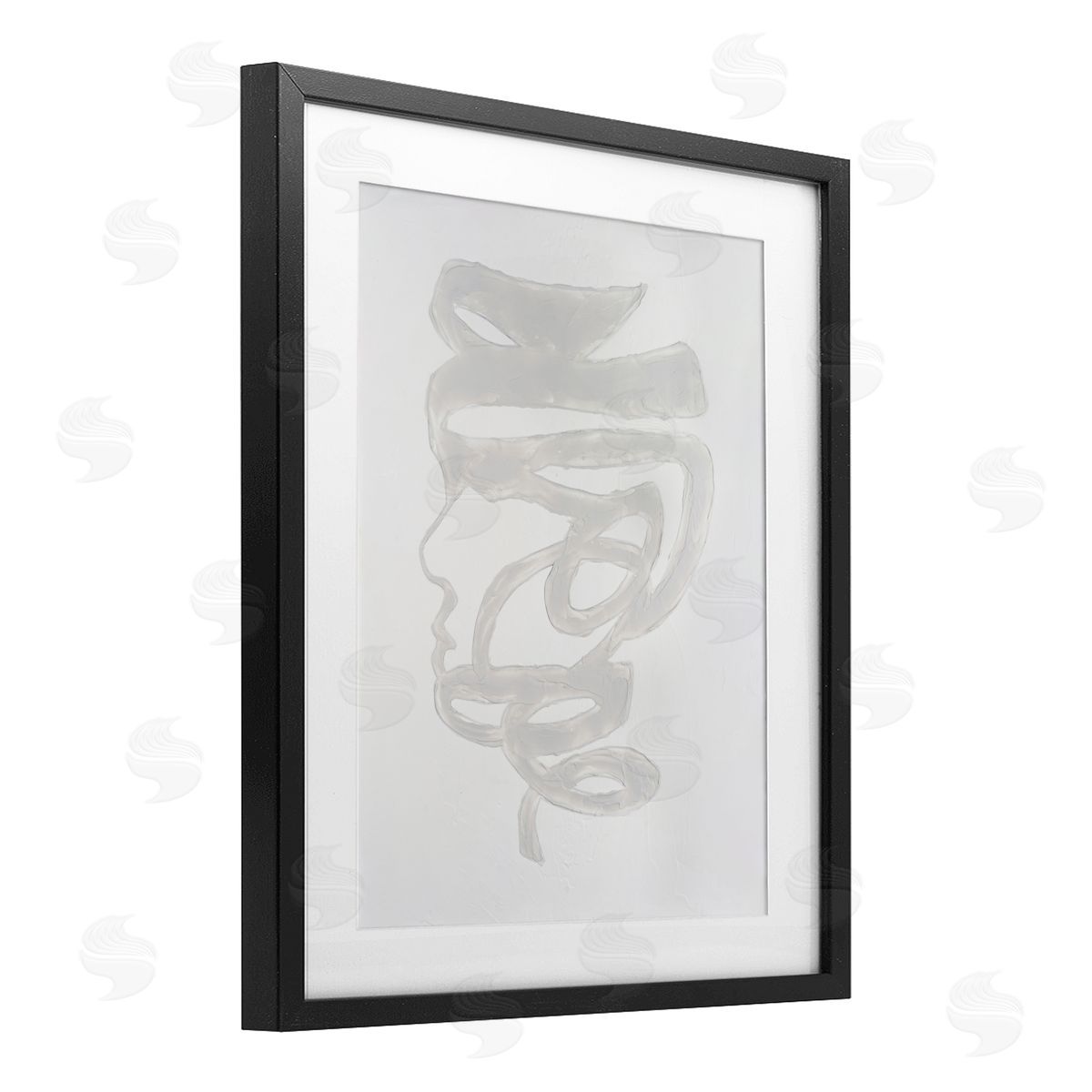 Vanna Lam Portrait Coil Monochrome Canvas Wall Art Print