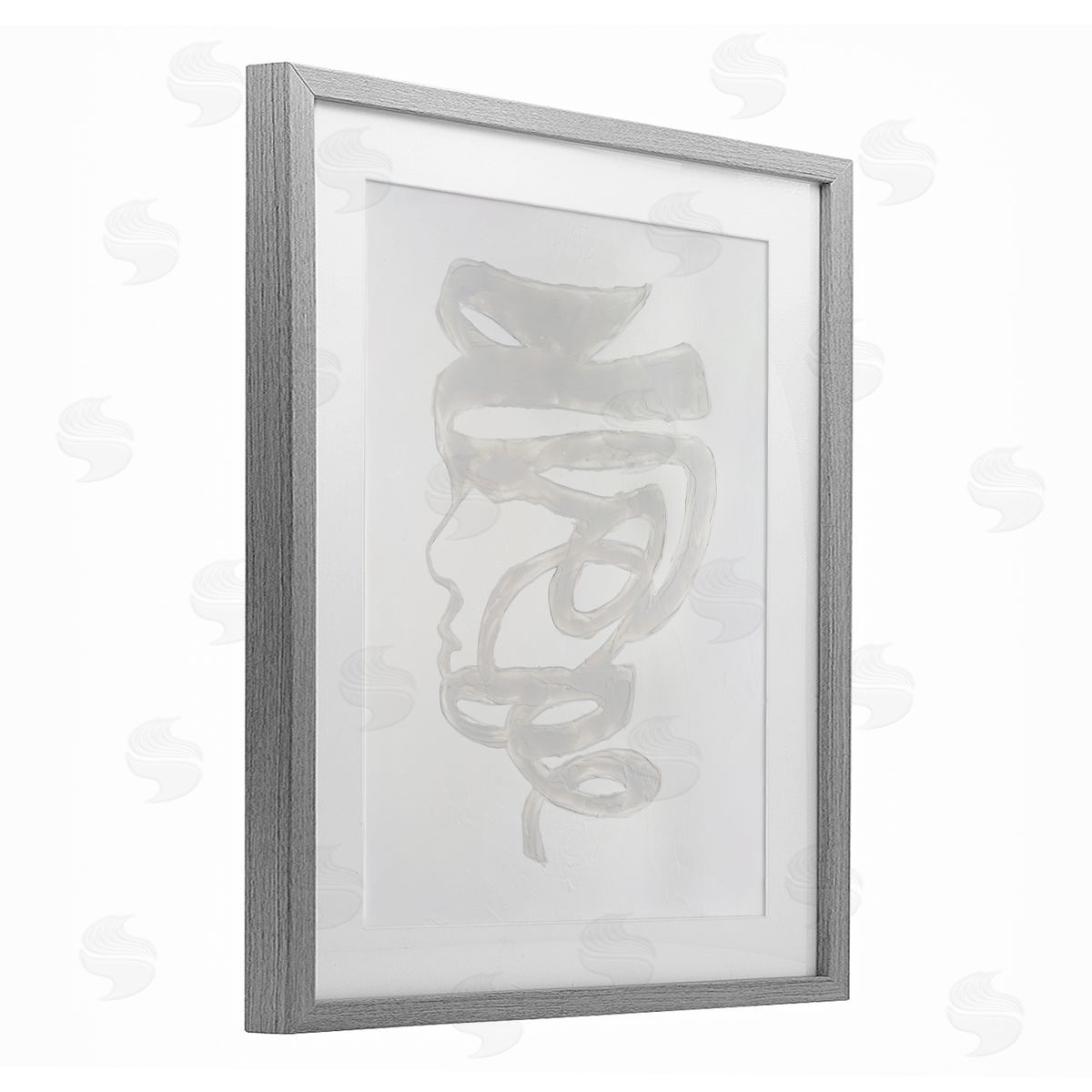 Vanna Lam Portrait Coil Monochrome Canvas Wall Art Print