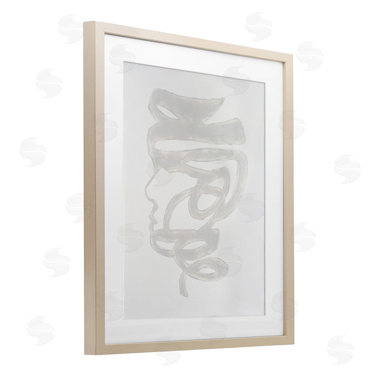 Vanna Lam Portrait Coil Monochrome Canvas Wall Art Print