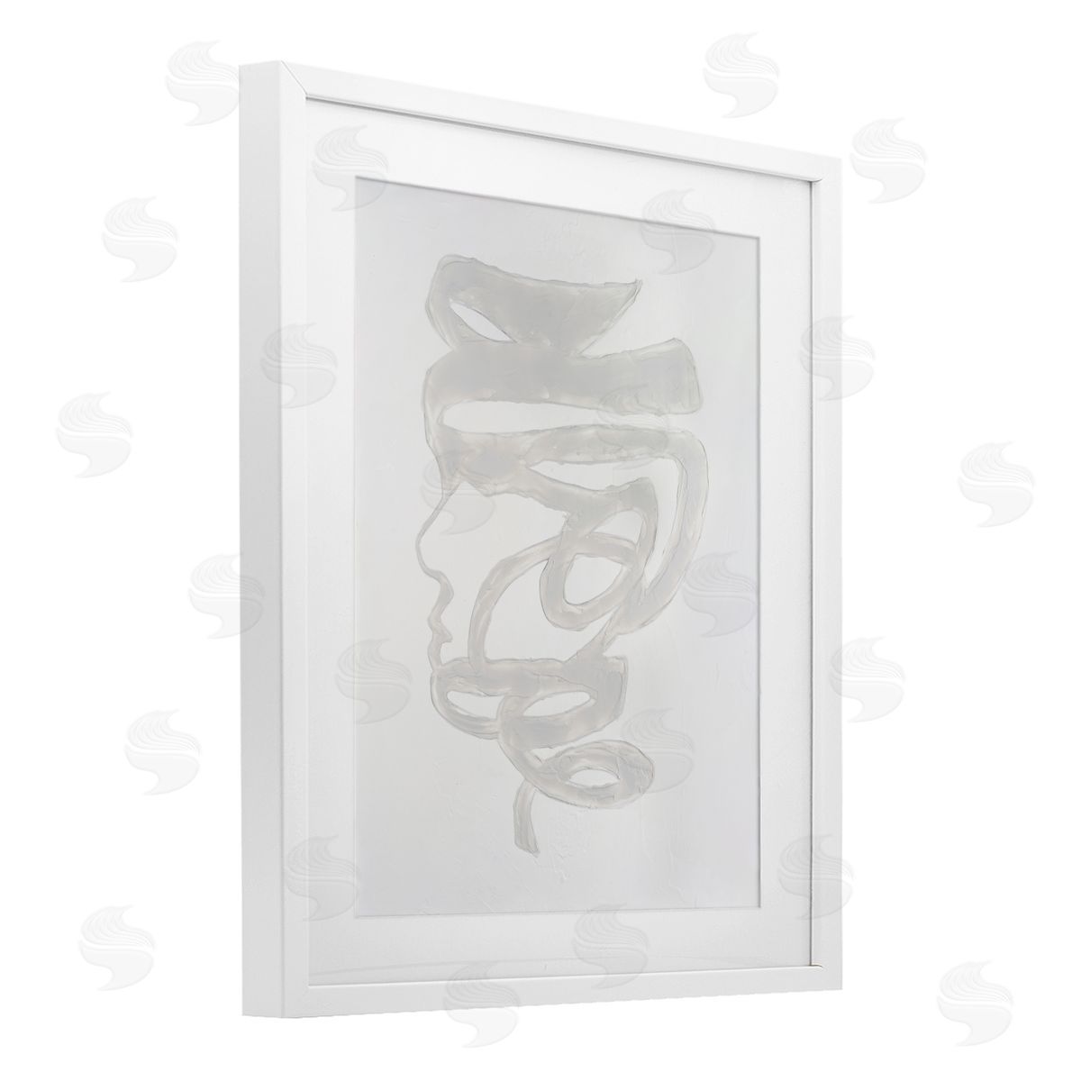 Vanna Lam Portrait Coil Monochrome Canvas Wall Art Print