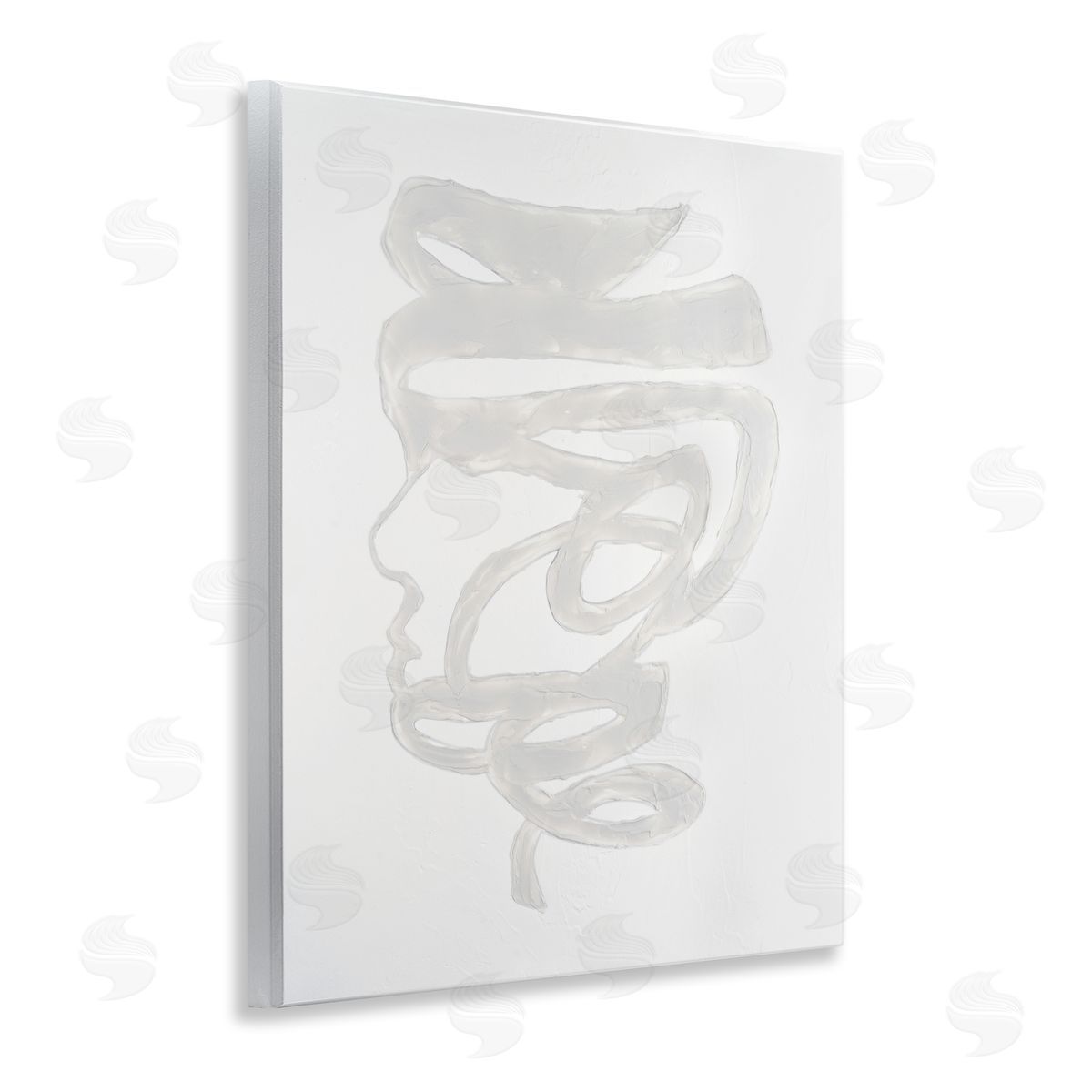 Vanna Lam Portrait Coil Monochrome Canvas Wall Art Print