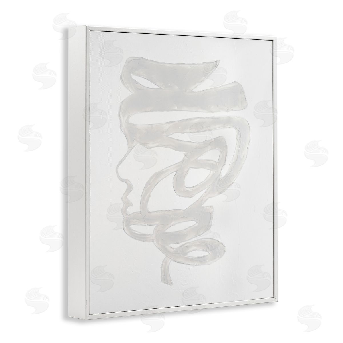 Vanna Lam Portrait Coil Monochrome Canvas Wall Art Print