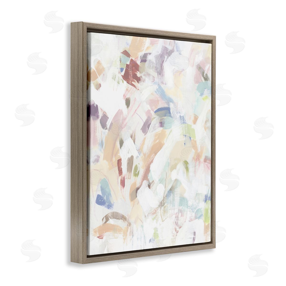 June Erica Vess Pastel Candy Scrape Abstract Canvas Wall Art Print