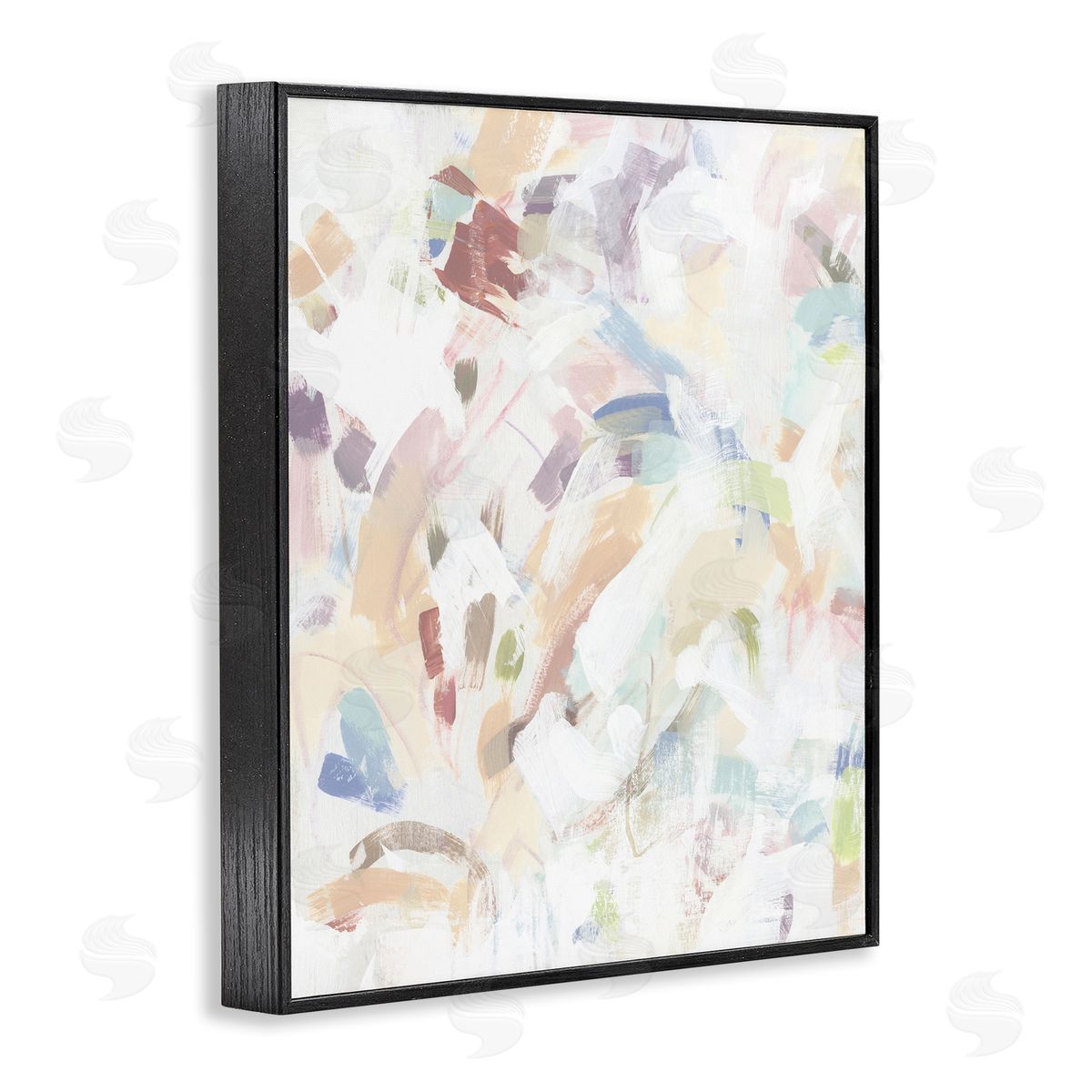 June Erica Vess Pastel Candy Scrape Abstract Canvas Wall Art Print