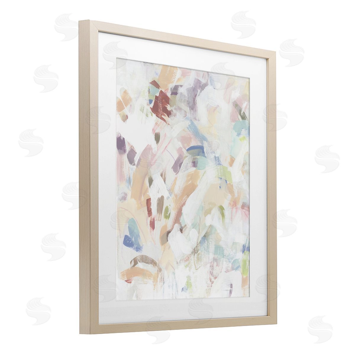 June Erica Vess Pastel Candy Scrape Abstract Canvas Wall Art Print