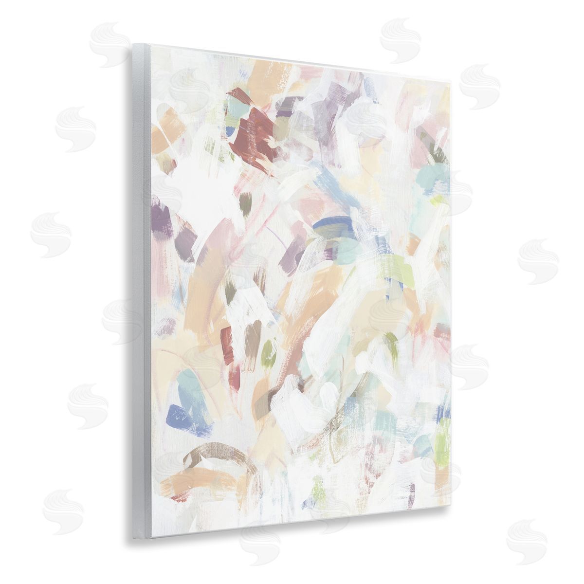 June Erica Vess Pastel Candy Scrape Abstract Canvas Wall Art Print