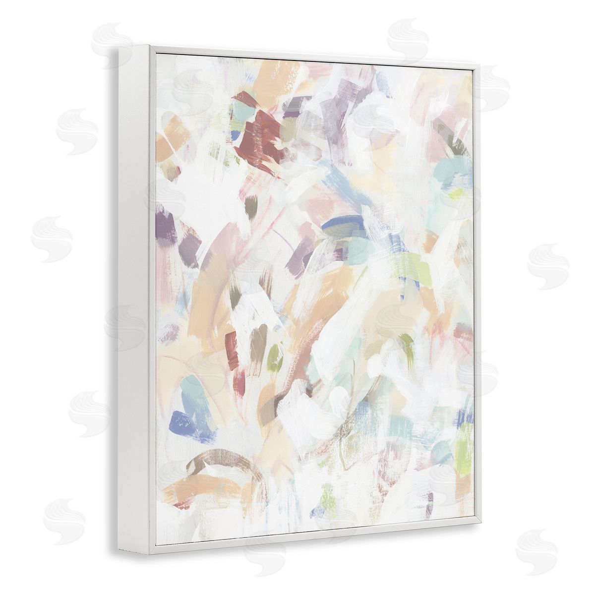 June Erica Vess Pastel Candy Scrape Abstract Canvas Wall Art Print