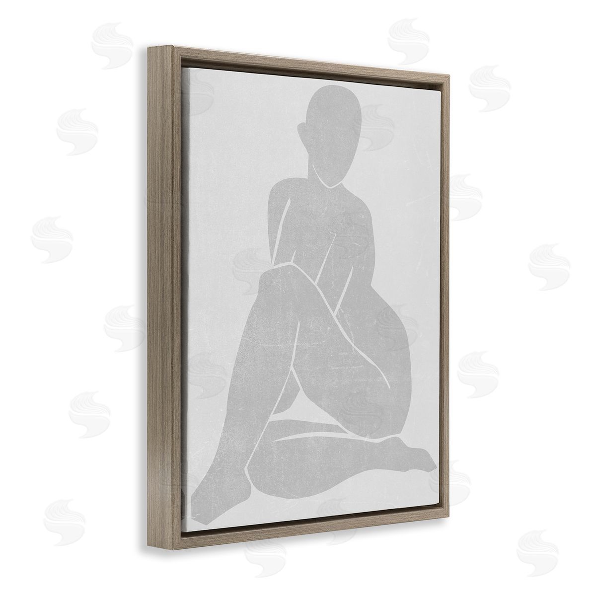 Melissa Wang Subtle Veiled Silhouette Canvas Wall Art Print