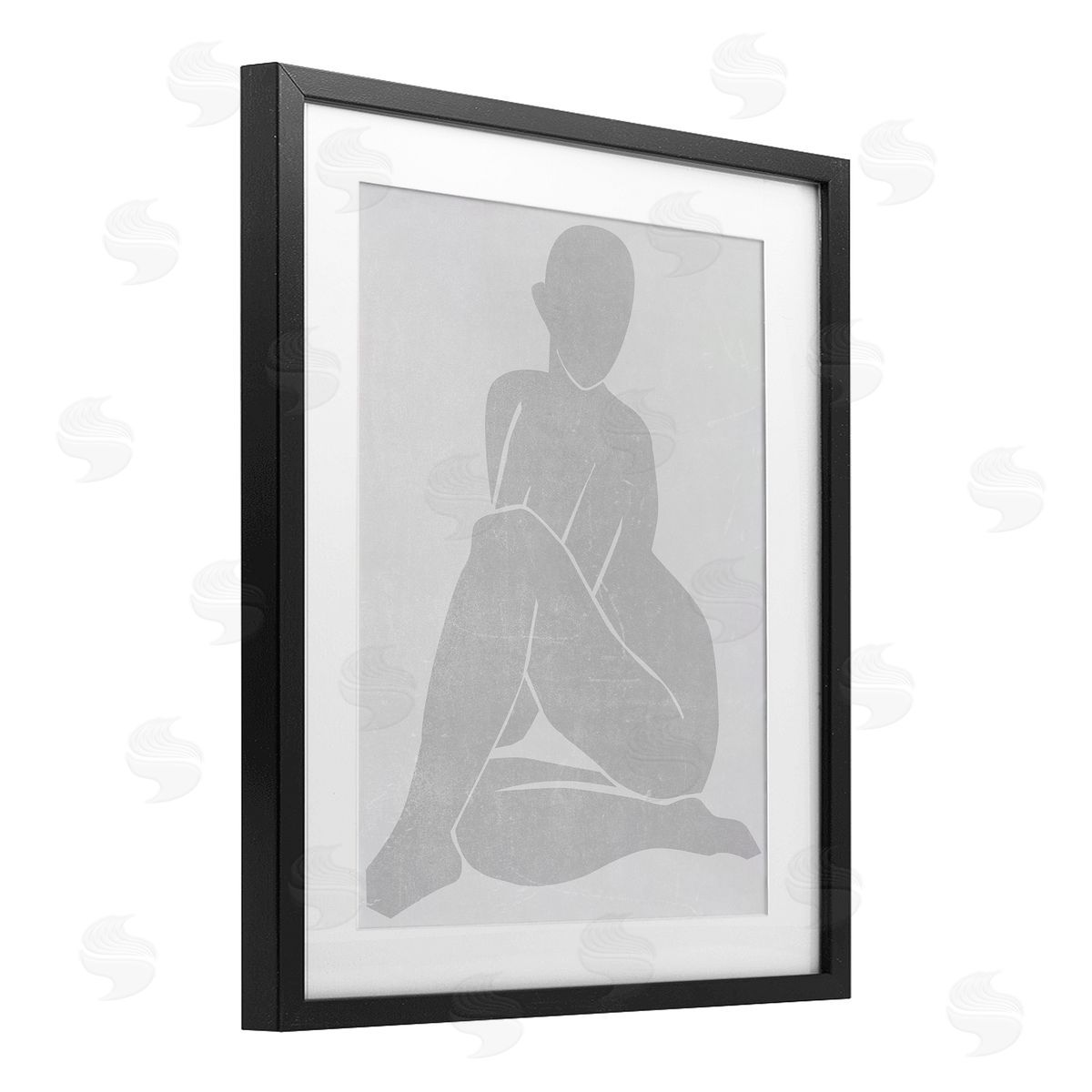 Melissa Wang Subtle Veiled Silhouette Canvas Wall Art Print