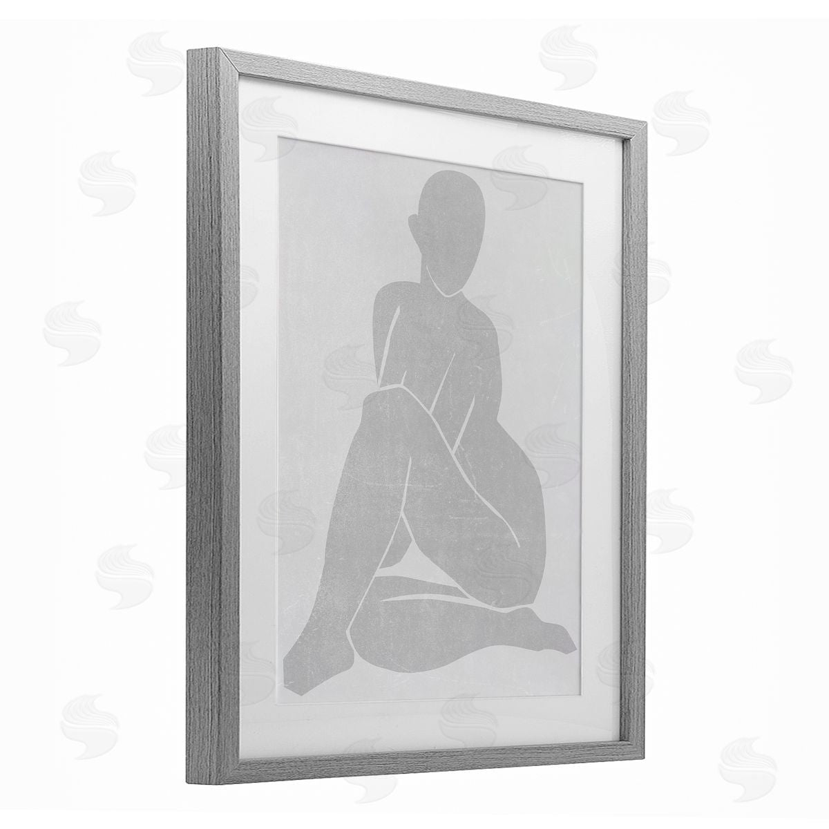 Melissa Wang Subtle Veiled Silhouette Canvas Wall Art Print