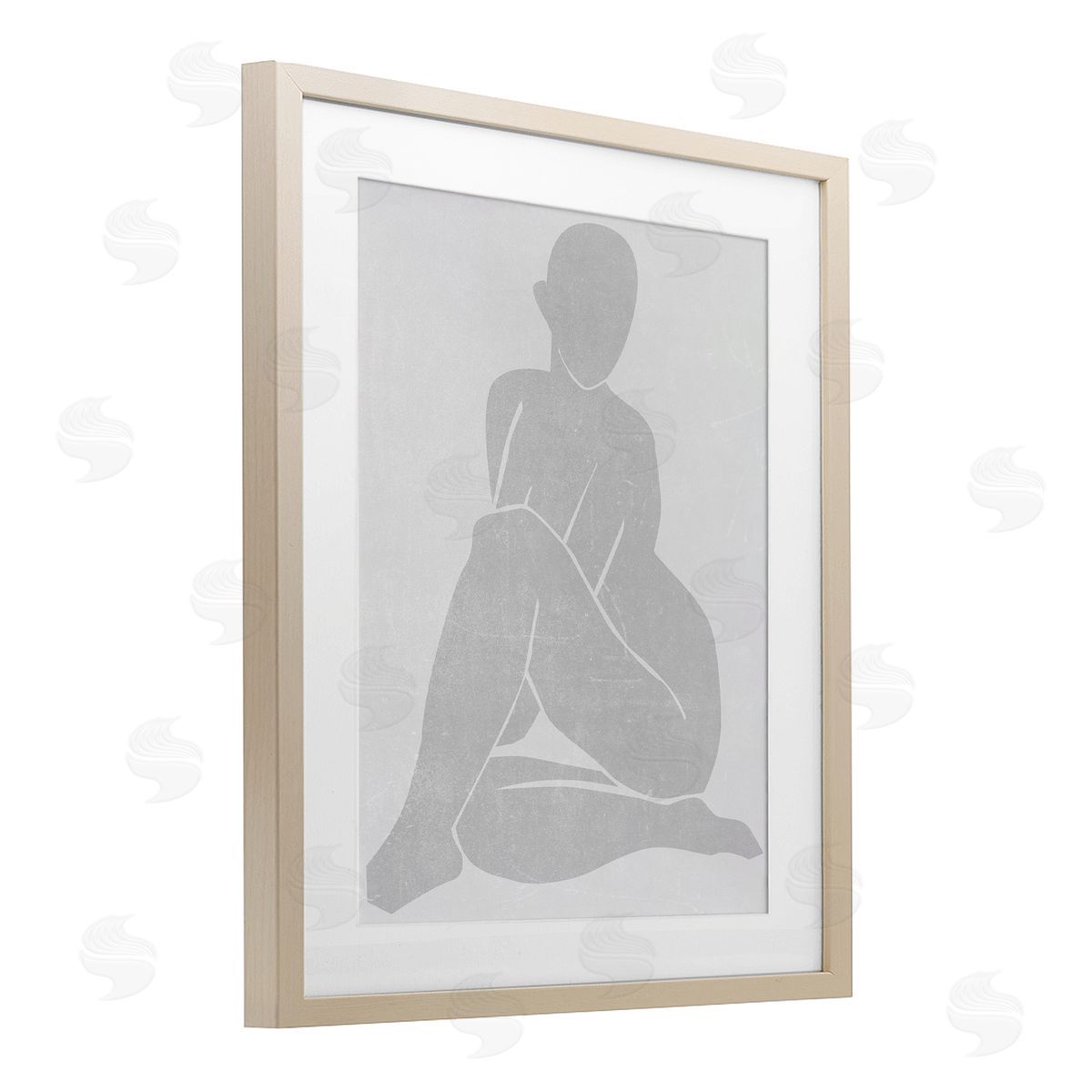 Melissa Wang Subtle Veiled Silhouette Canvas Wall Art Print